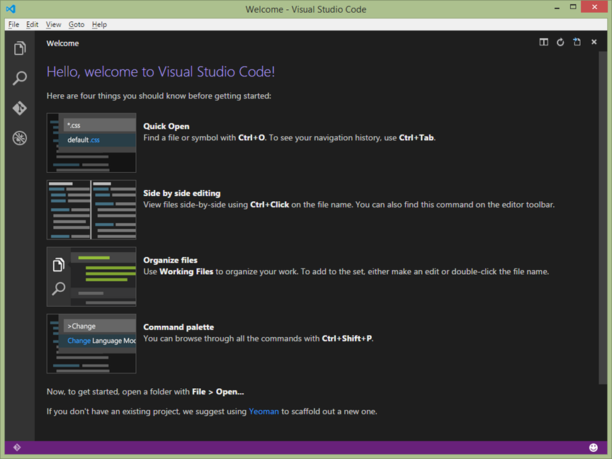 Welcome To Visual Studio Code
